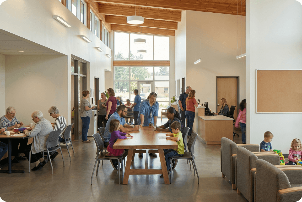 Your community deserves spaces that are easy to book — not a phone call and a prayer.